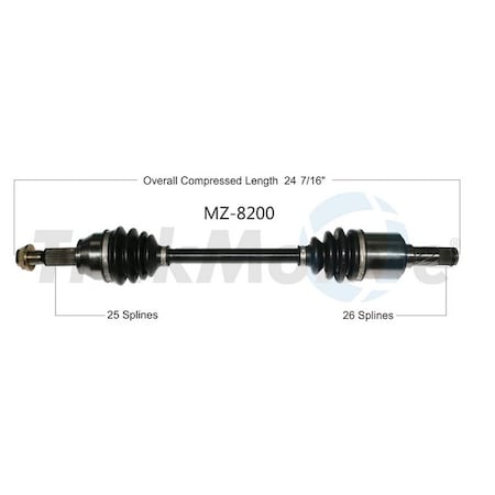 Surtrack Axle Cv Axle Shaft, Mz-8200 MZ-8200